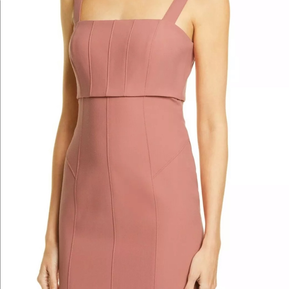 CINQ a SEPT Pink DaKota Cutout Bodycon Midi Dress - Picture 3 of 8